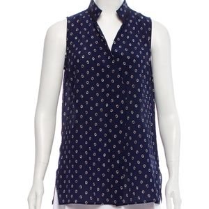 Lafayette 148 Silk Printed Top